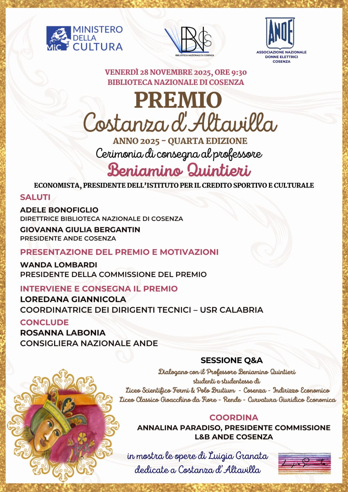 Premio "Costanza D'Altavilla" 2025